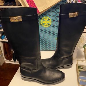 Tory Burch T-Hardware Riding Boots